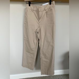 NWT Loft petite crop khaki pants